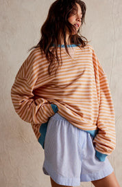 Gestreepte Losse Trui Dames – Oversized Trui met Moderne Streepprint & Relaxte Pasvorm