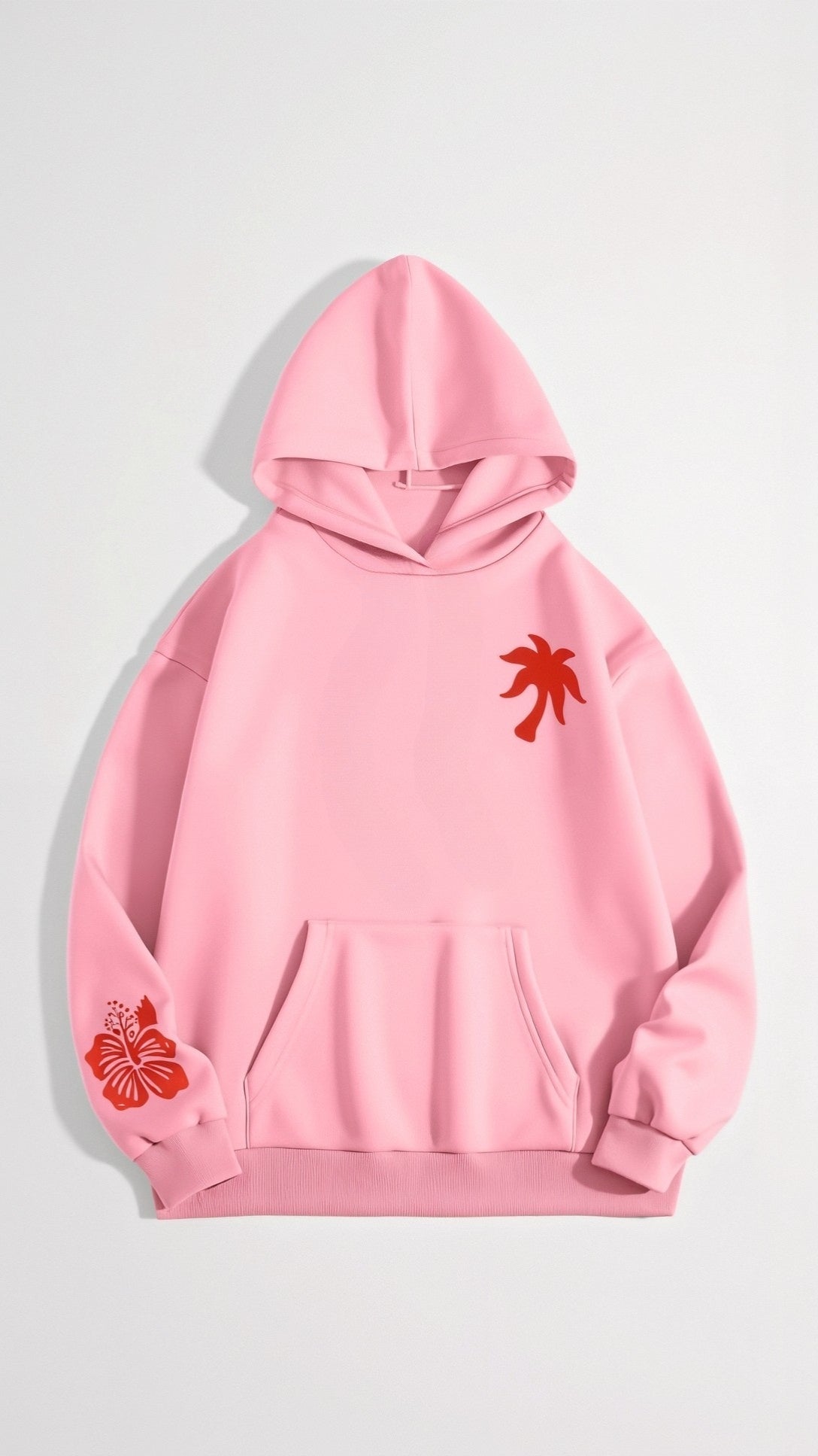 Abigail hoodie dames – geborduurde trui met capuchon en tropisch design