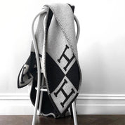HBlanket H-deken – luxe wollen plaid met kasjmier voor bank of stoel