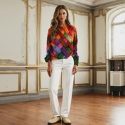 LIV Zomerse Damestrui – Kleurrijke & Trendy Trui met Print