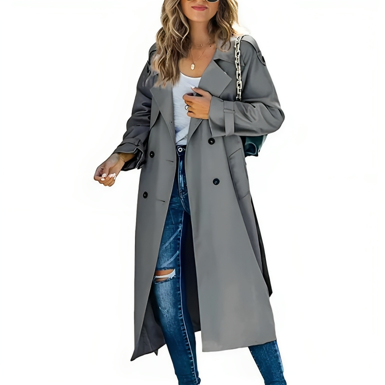 Elegante Windjack Trenchcoat voor Dames – Stijlvolle & Windbestendige Bovenkleding