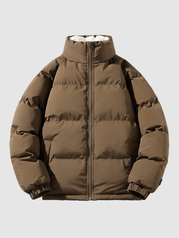 Johan dames pufferjas – warme fleecegevoerde winterjas met capuchon