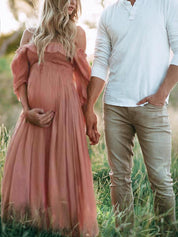 ANNE-ELISE zwangerschapsjurk – off-shoulder damesjurk met luchtige pasvorm