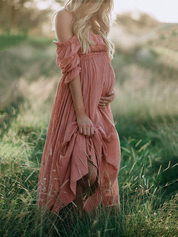 ANNE-ELISE zwangerschapsjurk – off-shoulder damesjurk met luchtige pasvorm