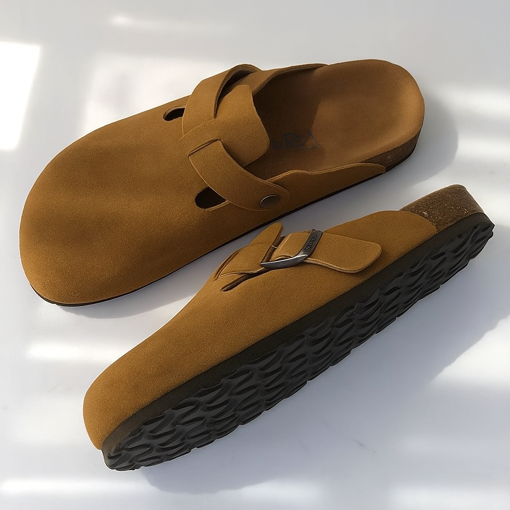 Premium Leren Unisex Sandalen – Comfortabele Zomerslippers
