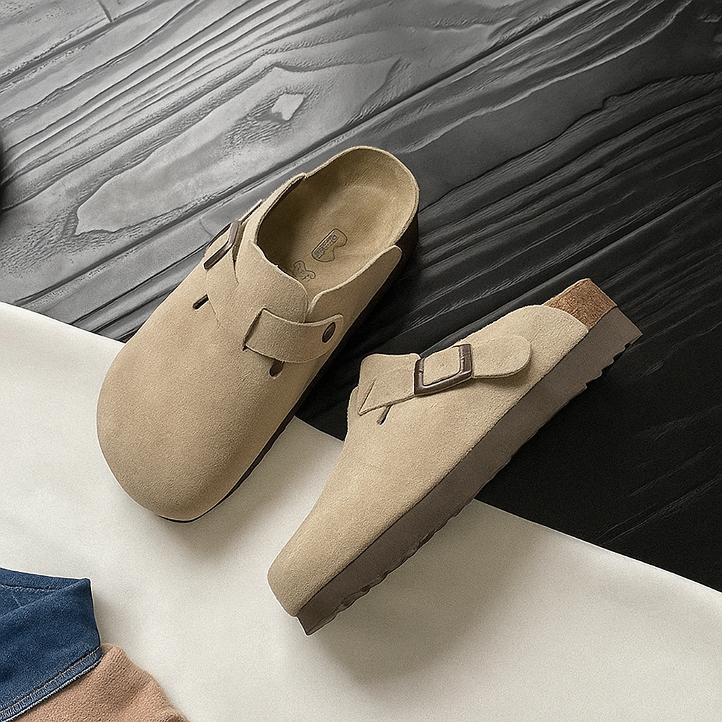 Premium Leren Unisex Sandalen – Comfortabele Zomerslippers