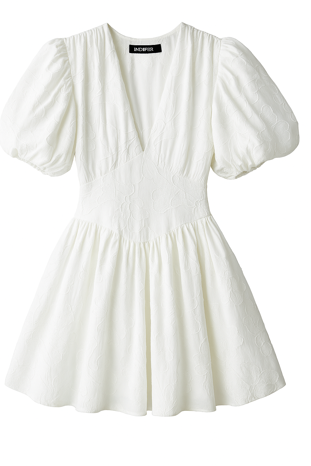 Fay | Tijdloze Witte Zomerjurk met Verfijnde Details