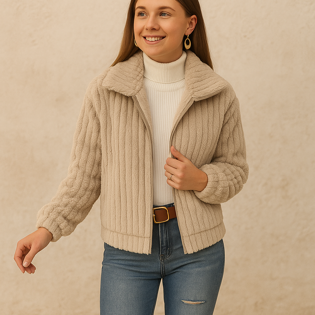 Aurora Lange Fleece Damesvest – Warm & Stijlvol Wintermust-have