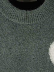 Heidi dames trui – zachte pullover met hartjesprint en comfortabele pasvorm