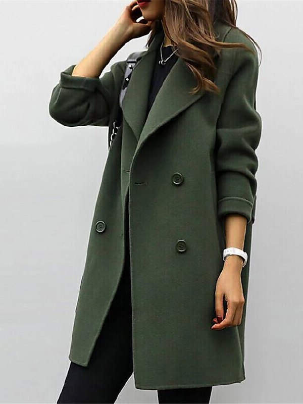 Wollen dames winterjas – elegante warme mantel voor herfst en winter
