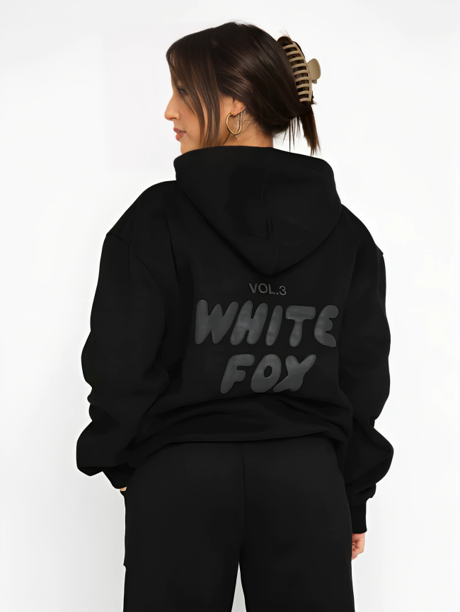 Dames Hoodie en Joggingpak Set – Comfortabele Loungewear met Trendy Print