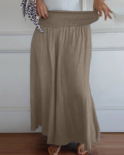Irene – Comfortabele wijde damesbroek met hoge taille | Luchtige zomerbroek