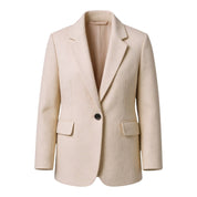 Aveline dames jas – trendy lange jas met knoopsluiting & zakken