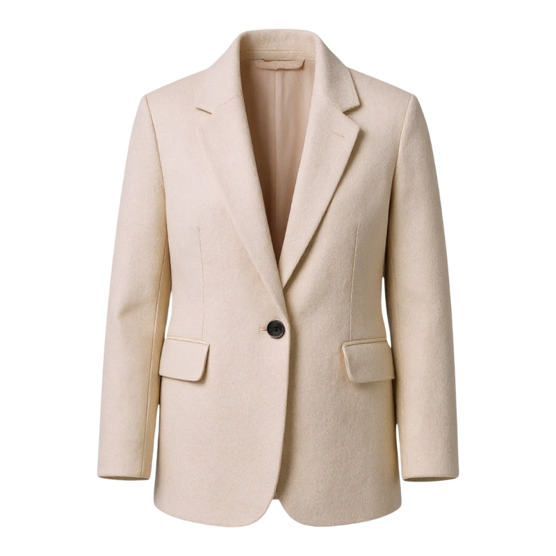 Aveline dames jas – trendy lange jas met knoopsluiting & zakken