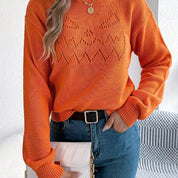 Oversized Trui Dames – Gebreide Halloween Trui met Pompoenontwerp