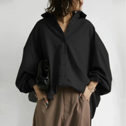 Alfreda | Oversized Button-Up Blouse | Tijdloze Dames Blouse voor Casual & Chic