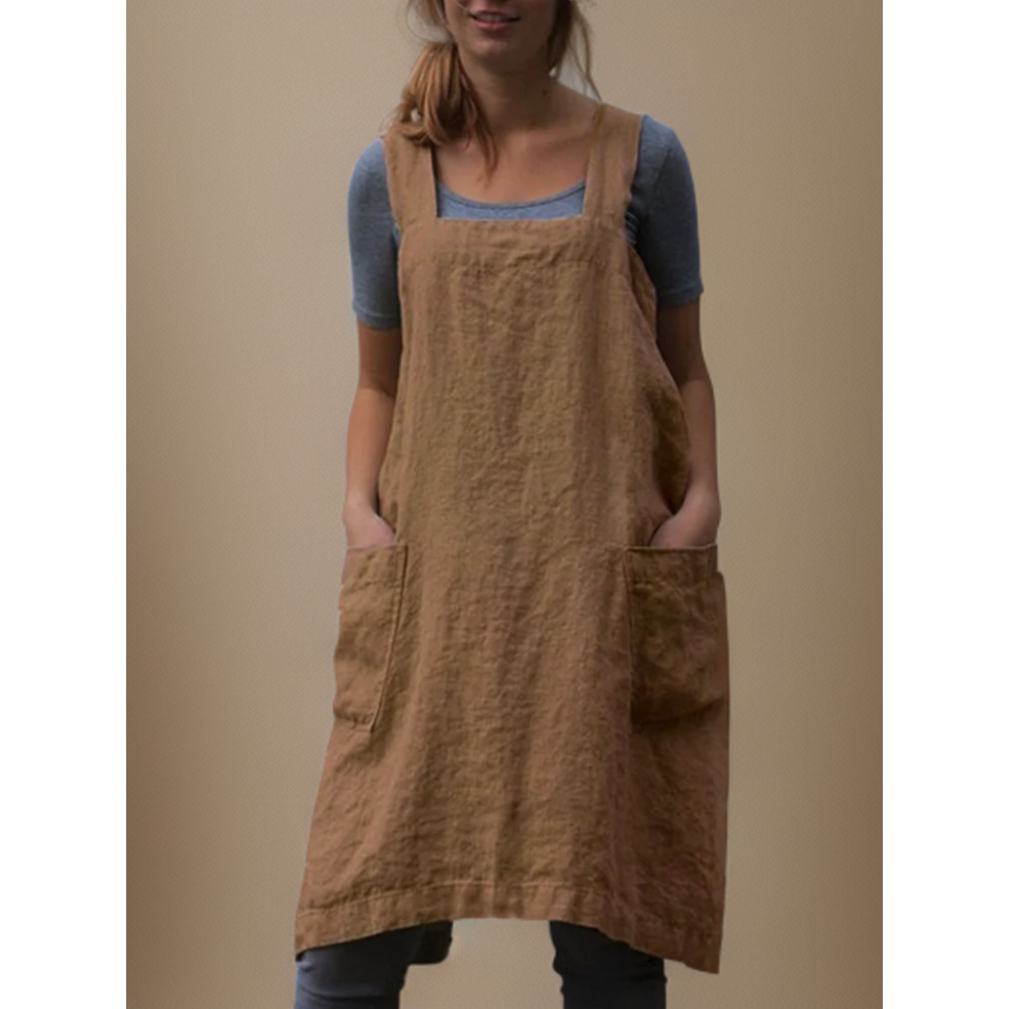 Dames Schortjurk met Zakken | Comfortabele en Functionele