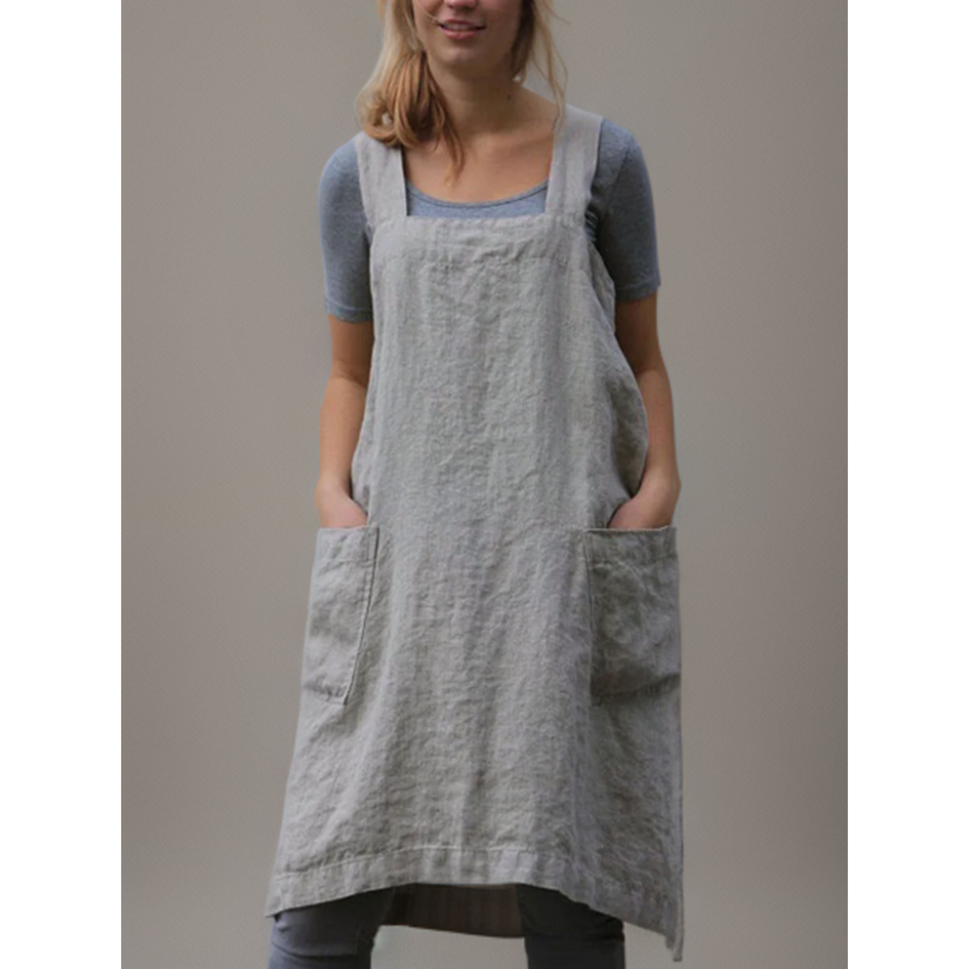 Dames Schortjurk met Zakken | Comfortabele en Functionele