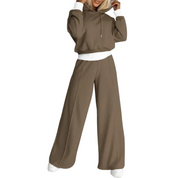 DELMA dames loungeset – trendy hoodie & broek met relaxed fit