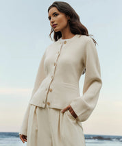 Ultrazacht Kasjmier Vest met Knopen – Luxe Comfort & Tijdloze Stijl