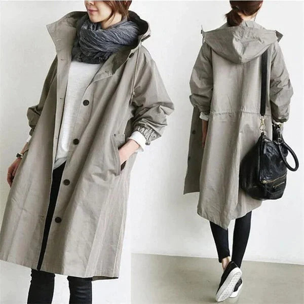 Evy | Stijlvolle Dunne Regenjas voor Dames | Licht, Waterafstotend & Trendy