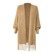 Luna dames cardigan – open voorkant met lange mouwen & zachte textuur