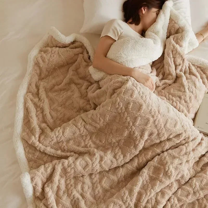 Dikke Lamswollen Winterdeken – Luxe Fleece Deken voor Ultieme Warmte en Comfort | WarmWool