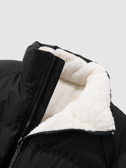 Johan dames pufferjas – warme fleecegevoerde winterjas met capuchon