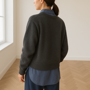 Norah dames knoopvest | Oversized kasjmier vest met knoopsluiting | Luxe en comfort