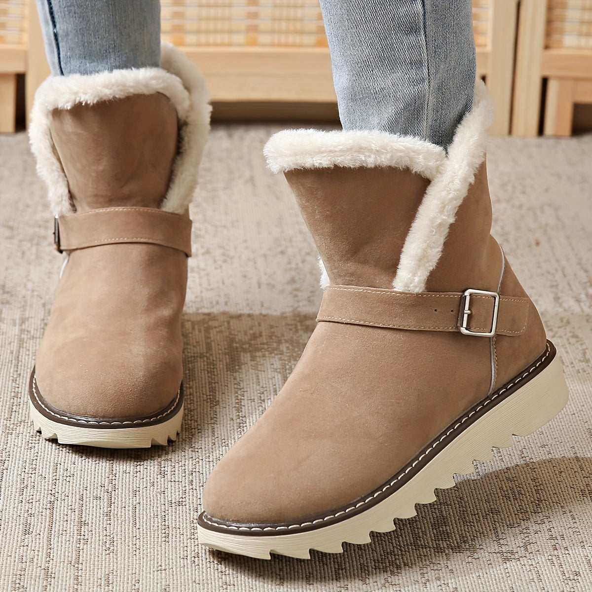 Comfortabele dames sneeuwlaarzen – warme voering & stevige zool