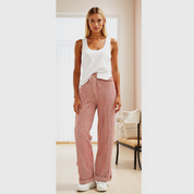 Lore Zomerbroek – Comfortabele & Elegante Damesbroek met Strepen