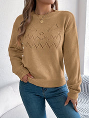 Oversized Trui Dames – Gebreide Halloween Trui met Pompoenontwerp