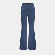 Flared Broek Dames – Hoge Taille Broek met Stretch & Comfortabele Pasvorm
