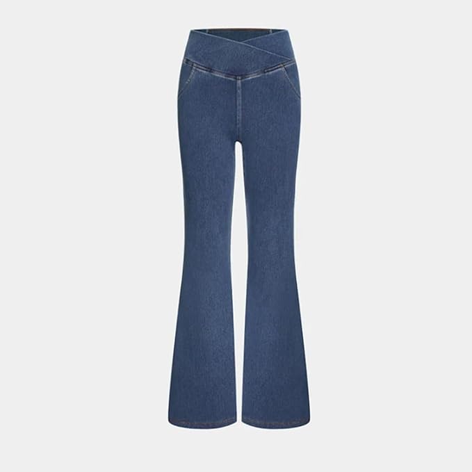 Flared Broek Dames – Hoge Taille Broek met Stretch & Comfortabele Pasvorm