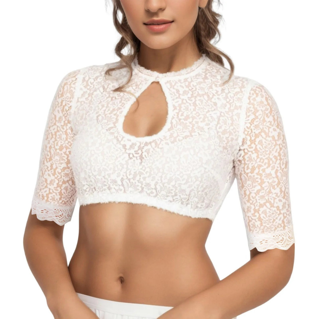 Witte dirndl blouse dames – Oktoberfest & feestelijke traditionele look