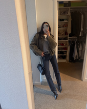 Fabiane dames winterjas – oversized suède leren jas met luxe uitstraling en warme pasvorm