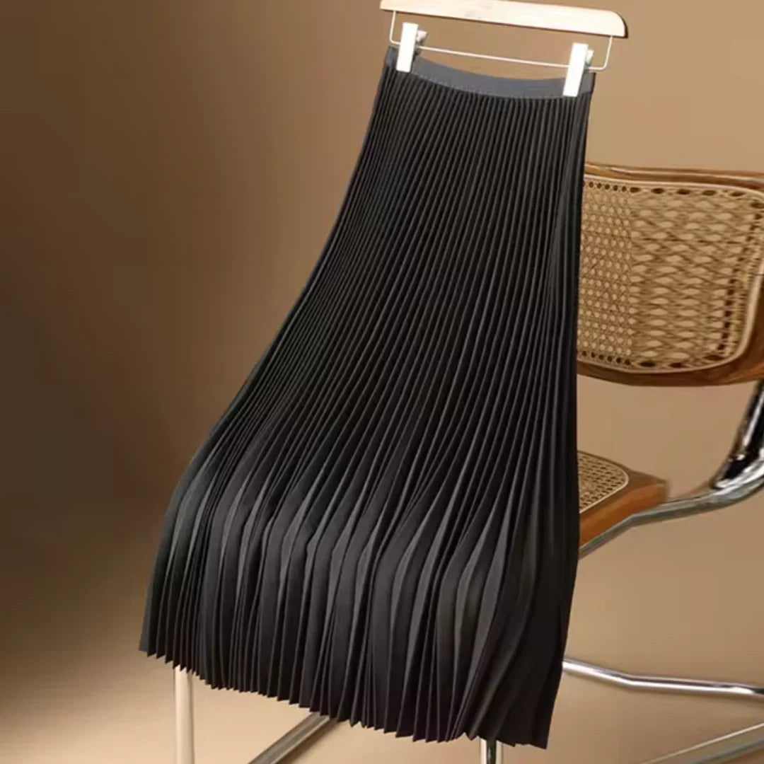 Elegante dames plooirok – stijlvolle midi-rok met flatterende pasvorm
