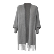 Luna dames cardigan – open voorkant met lange mouwen & zachte textuur