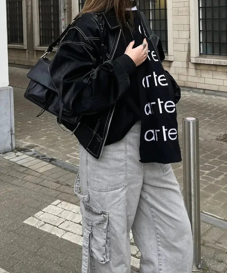 Vivien leren jas dames | Oversized leren damesjas | Trendy zacht leer in modieuze kleuren