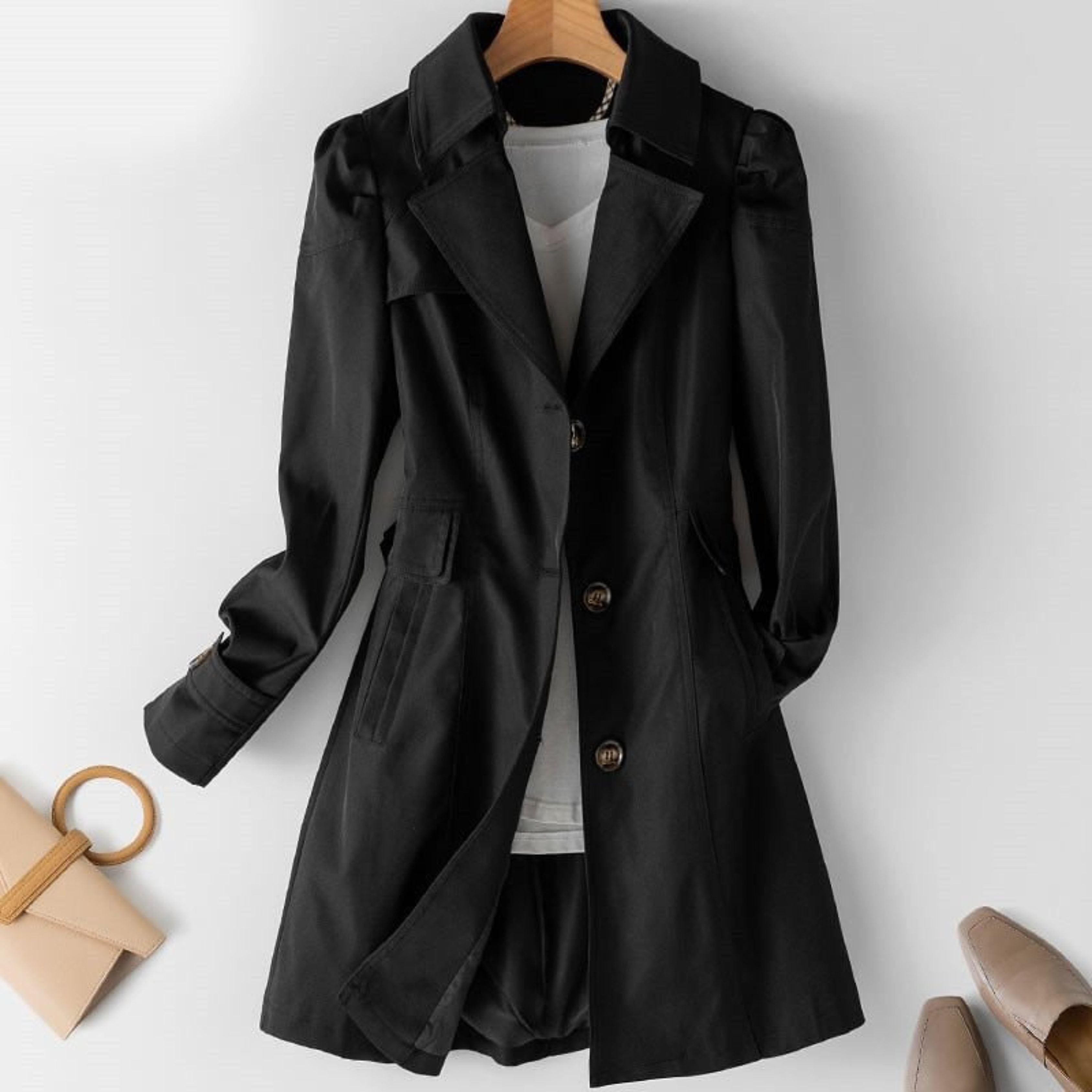 Dames Waterdichte Trenchcoat | Klassiek, Elegant & Weerbestendig