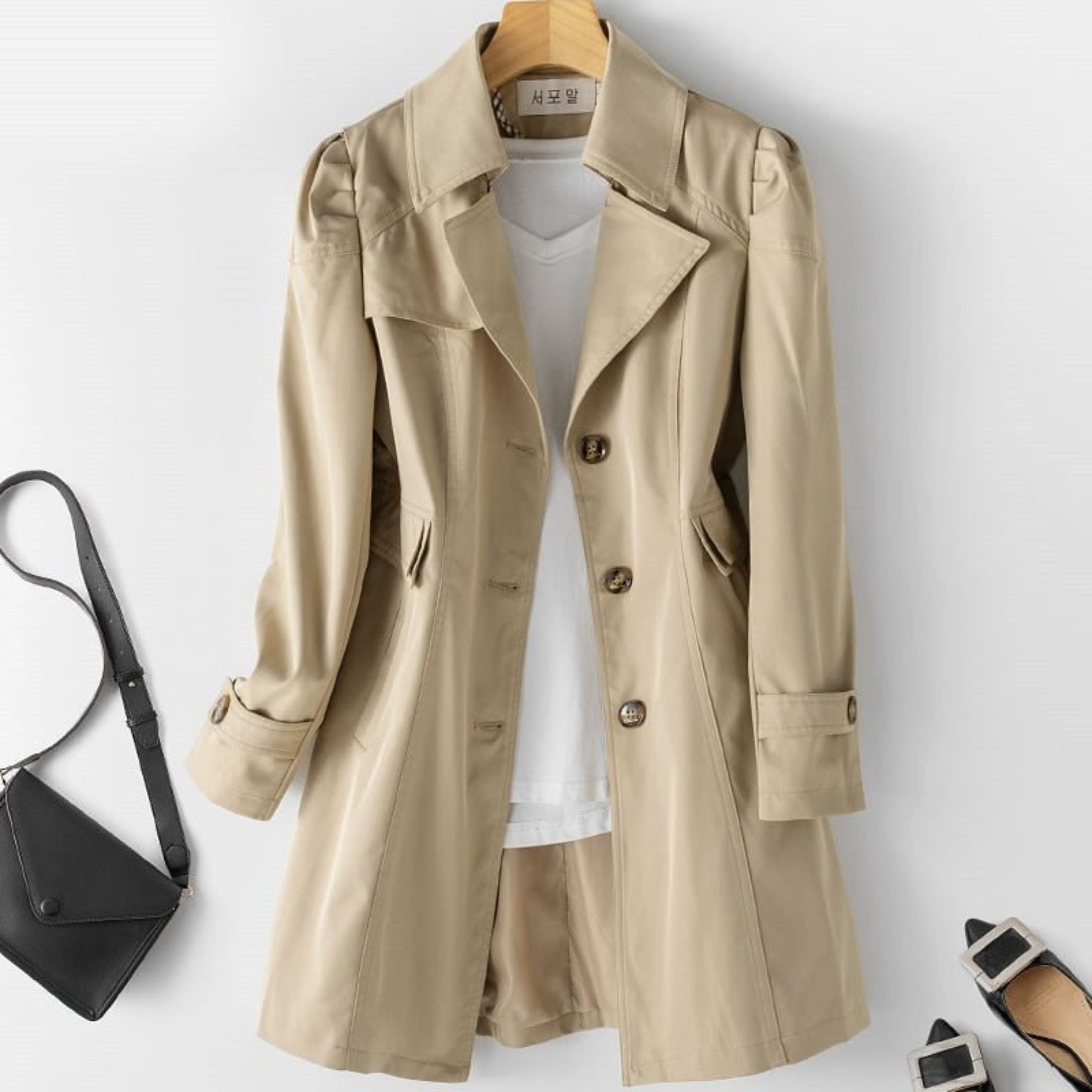 Dames Waterdichte Trenchcoat | Klassiek, Elegant & Weerbestendig