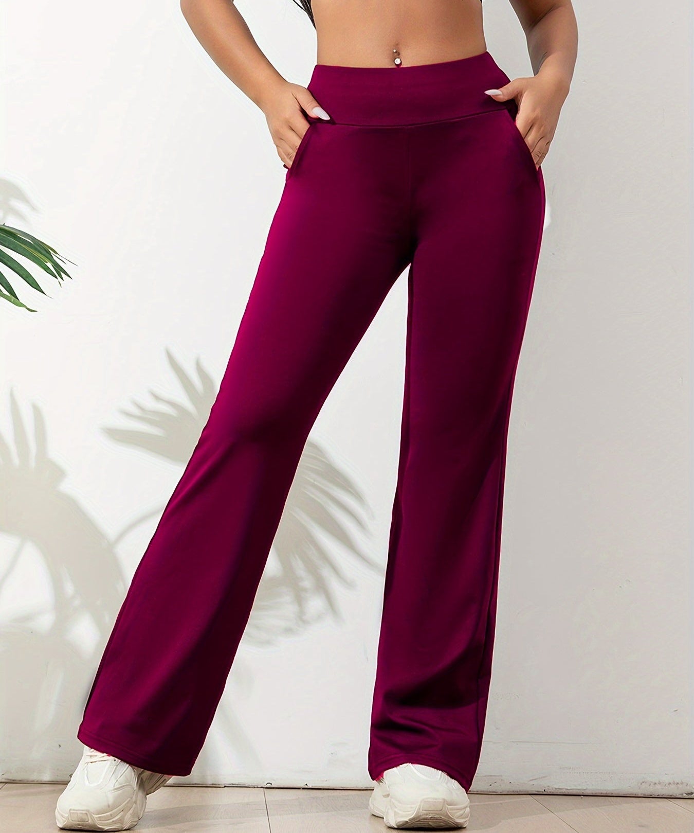 Lara Yogabroek Dames – Comfortabele & Elastische Broek met Flared Pasvorm