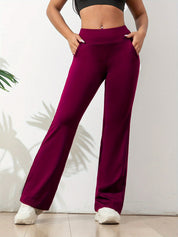 Lara Yogabroek Dames – Comfortabele & Elastische Broek met Flared Pasvorm