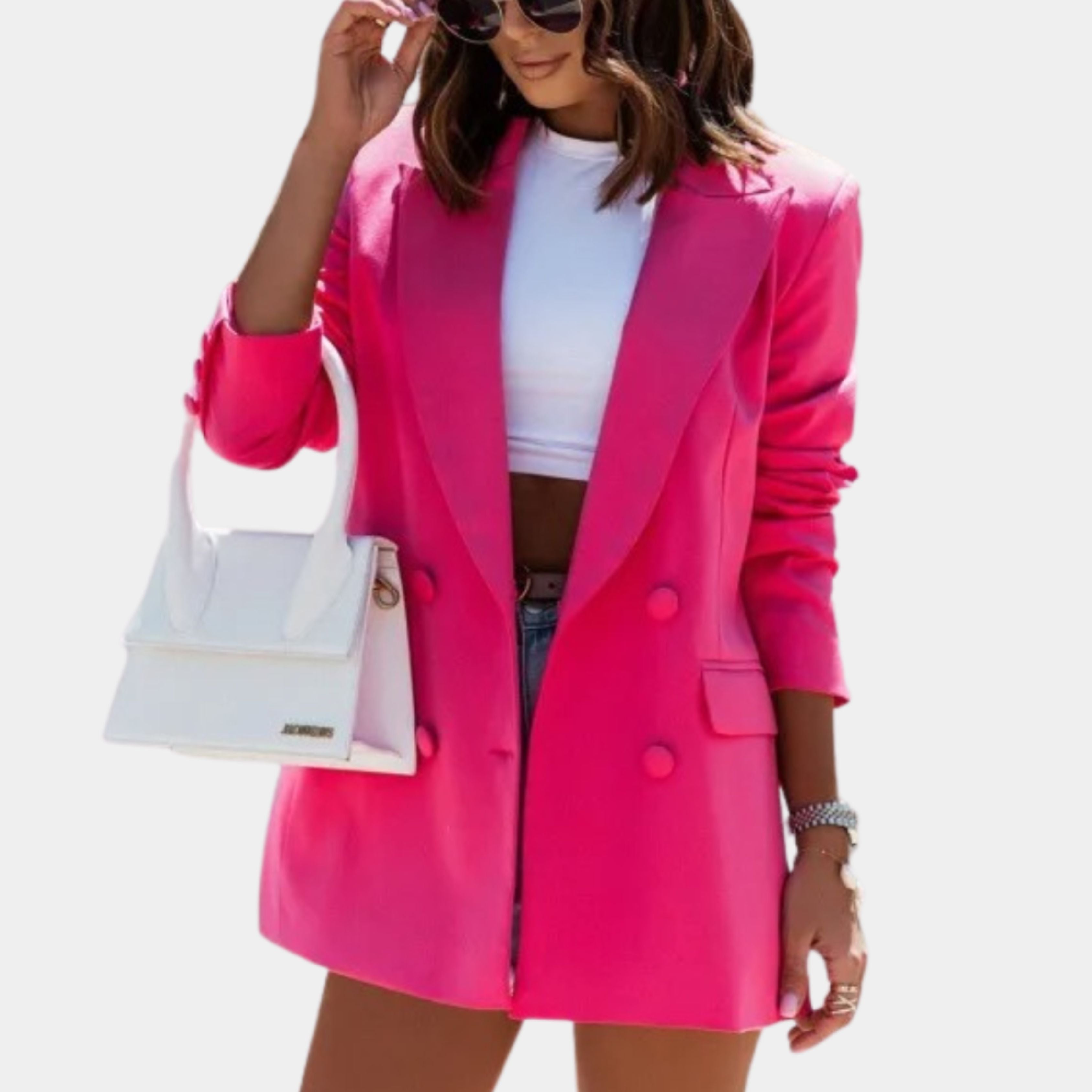 Dames Lange Blazer – Stijlvolle Getailleerde Blazer voor Casual & Zakelijke Looks