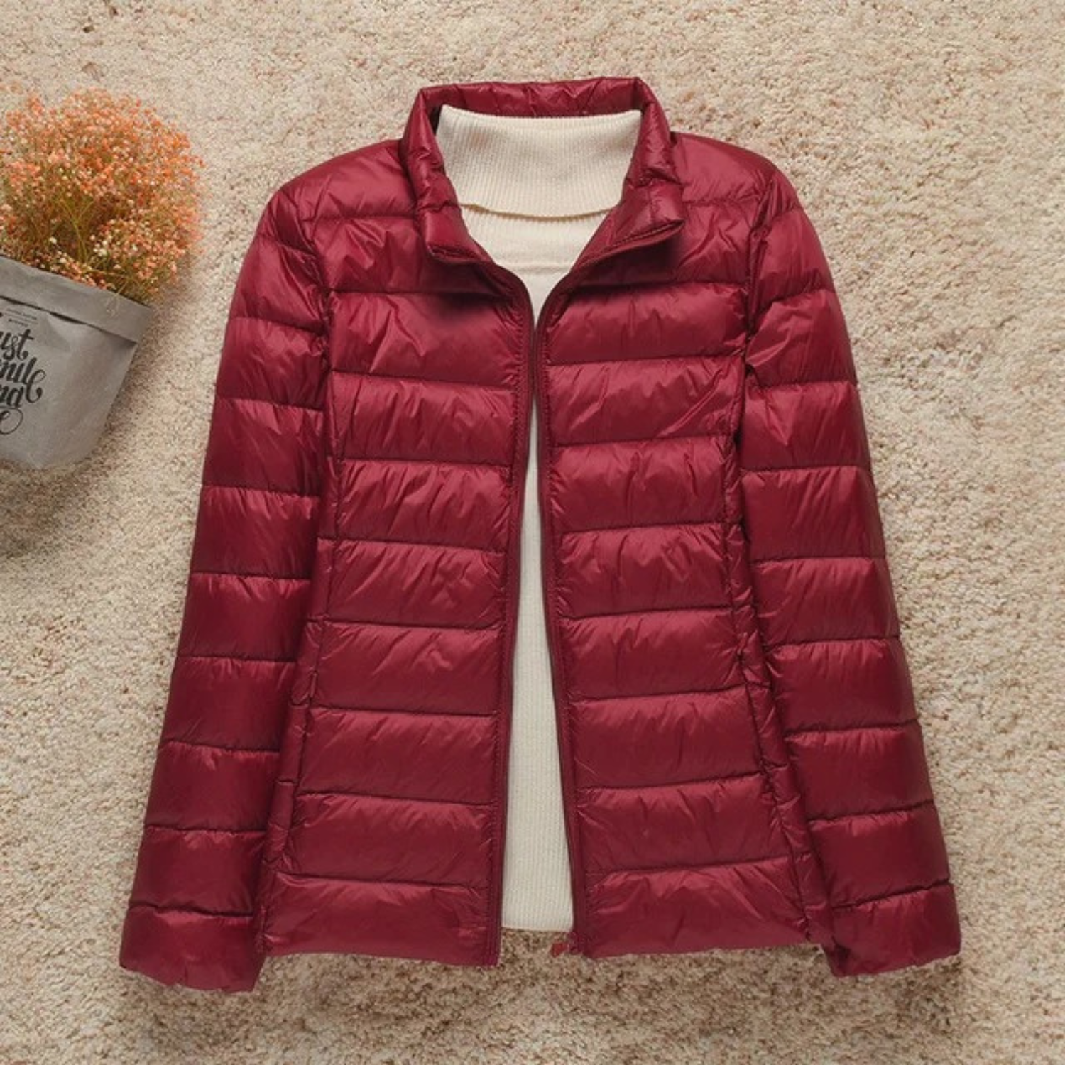 Tess Dames Gewatteerde Jas met Capuchon – Lichtgewicht, Warm & Stijlvol