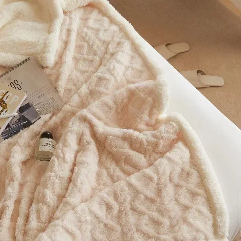 Dikke Lamswollen Winterdeken – Luxe Fleece Deken voor Ultieme Warmte en Comfort | WarmWool