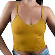 Omira korte top dames met bandjes – elegante cropped top voor dag & avond