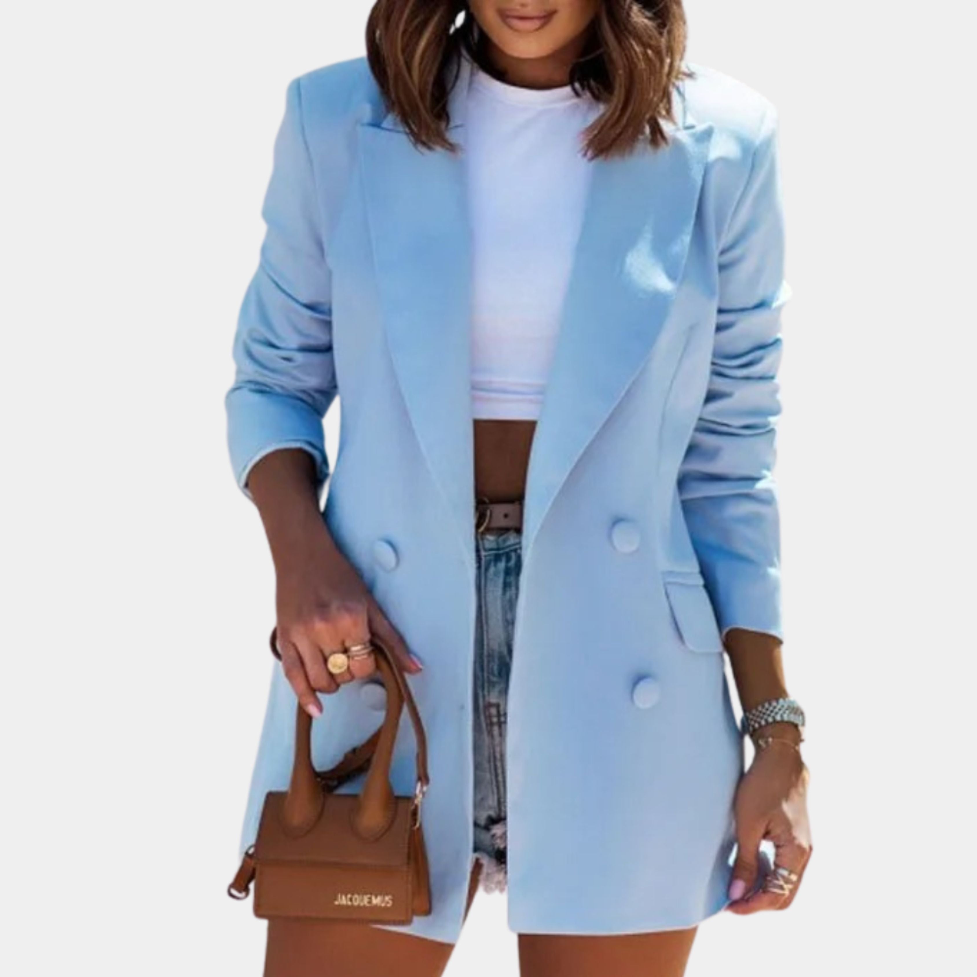 Dames Lange Blazer – Stijlvolle Getailleerde Blazer voor Casual & Zakelijke Looks