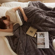 Dikke Lamswollen Winterdeken – Luxe Fleece Deken voor Ultieme Warmte en Comfort | WarmWool