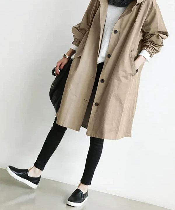 Evy | Stijlvolle Dunne Regenjas voor Dames | Licht, Waterafstotend & Trendy